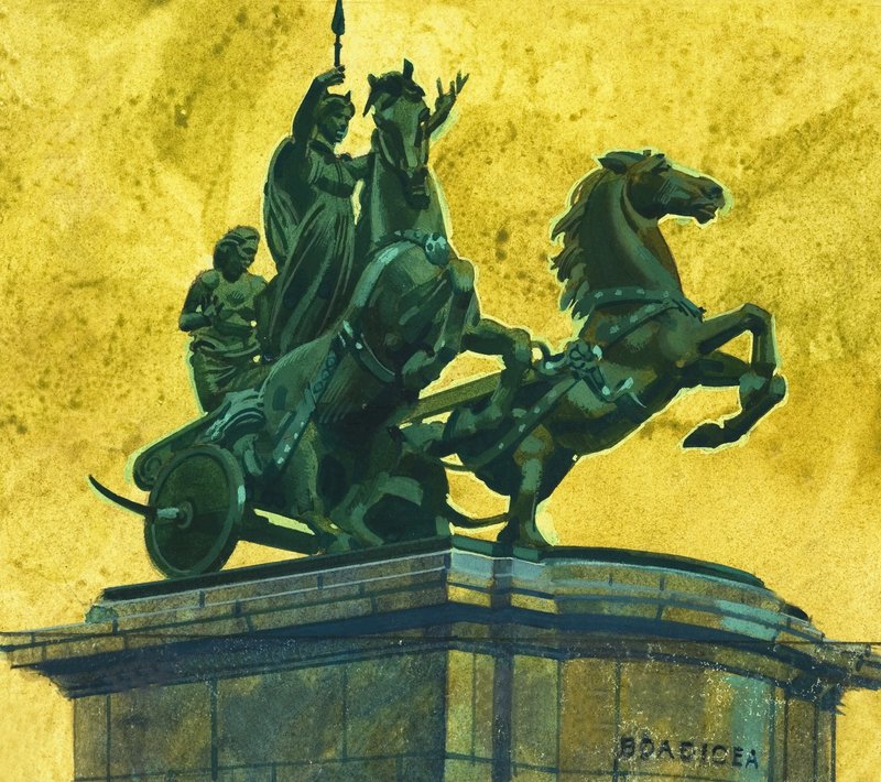 Estátua da rainha boadicea de English School
