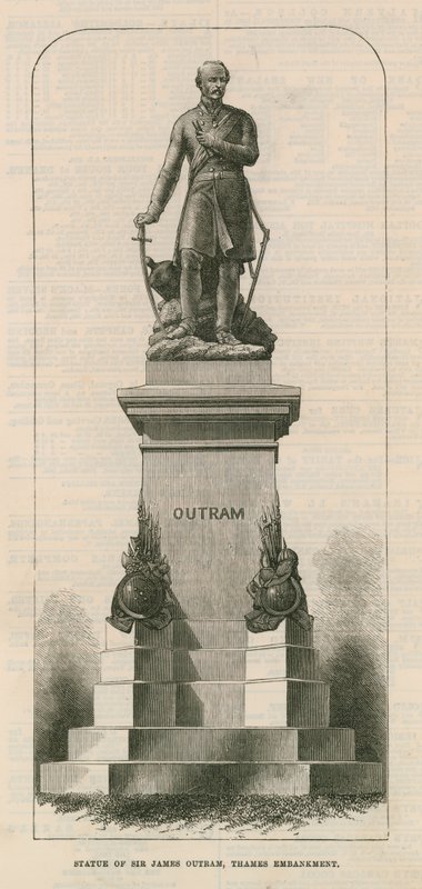 Estátua, senhor, james, outram de English School