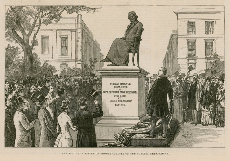 Estátua de thomas carlyle de English School