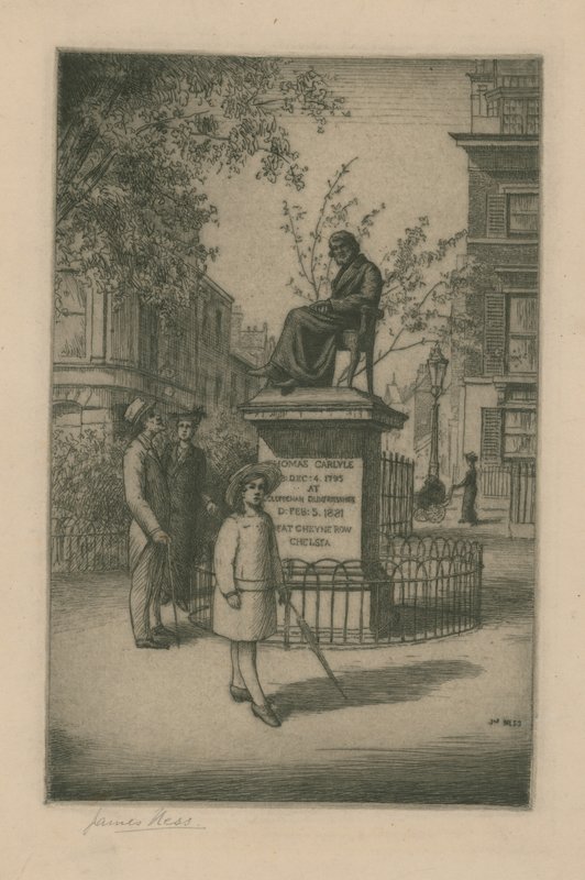 Estátua de thomas carlyle de English School