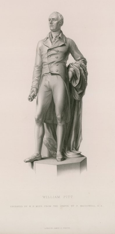 Estátua de william pitt de English School
