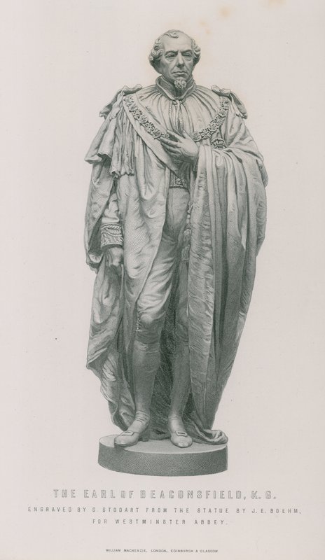 Estátua do conde de beaconsfield de English School