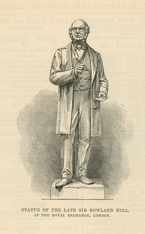 Estátua do falecido Sir Rowland Hill de English School