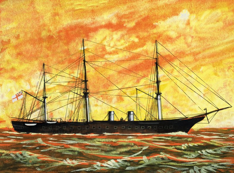 Barco a vapor de English School