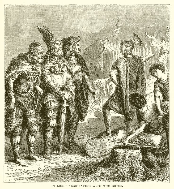 Stilicho negociando com os godos de English School