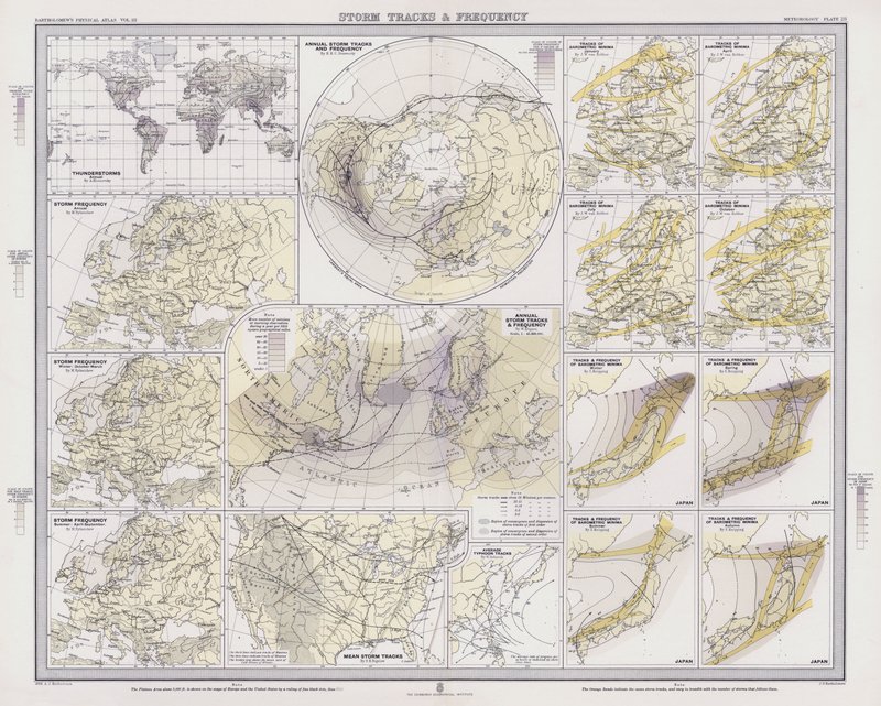 Pistas e frequência da tempestade (cor litho) de English School