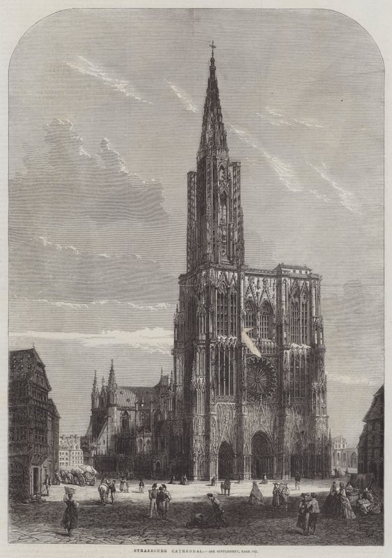 Catedral de Estrasburgo (gravura) de English School