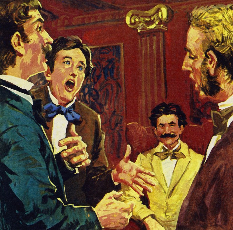 Strauss foi persuadido a escrever uma opereta quando amigos cantavam músicas para suas melodias de English School