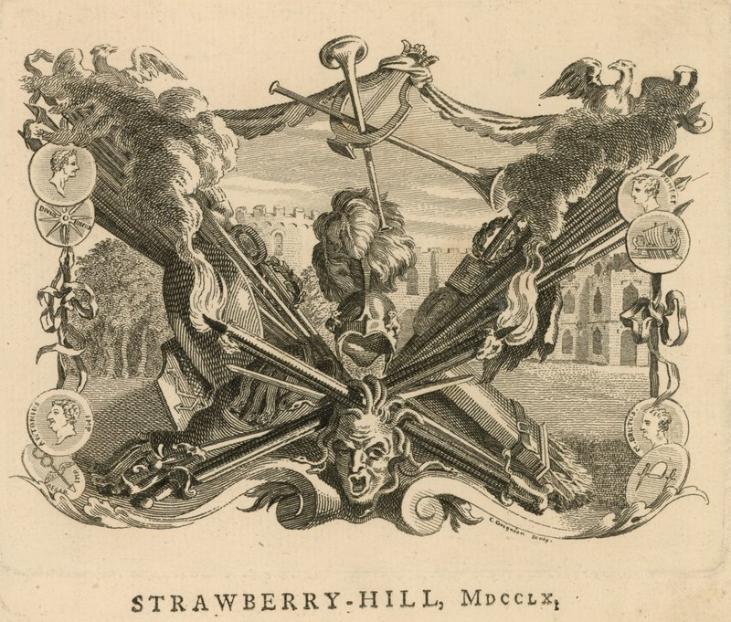 Strawberry Hill, Londres, 1760 de English School