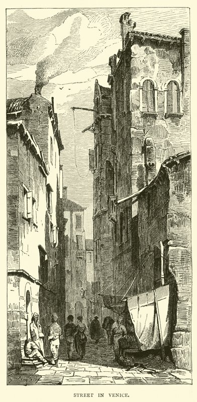 Rua, em, veneza de English School