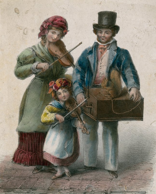 Músicos de rua de English School