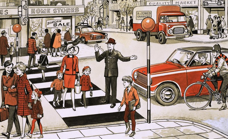 Cena de rua. Descubra o quebra-cabeça dos erros de English School