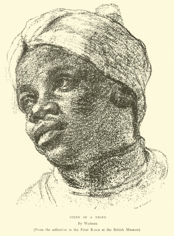 Estudo de um negro (gravura) de English School
