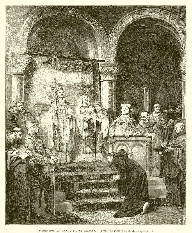 Submissão de Henrique IV em Canossa de English School