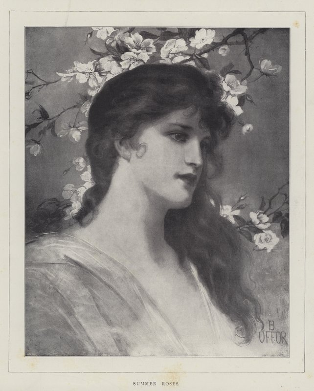 Rosas de Verão (litho) de English School