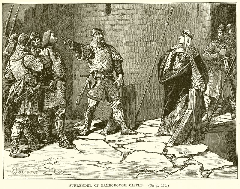 Rendição do Castelo Bamborough de English School
