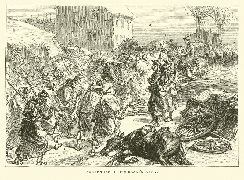 Rendição do Exército Bourbakis, janeiro de 1871 de English School