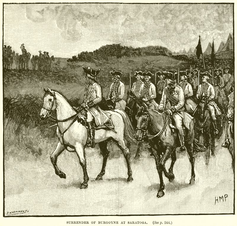 Rendição de Burgoyne em Saratoga de English School