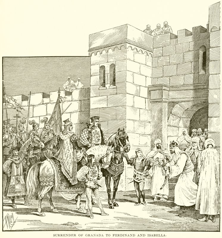 Rendição de Granada a Fredinand e Isabella de English School