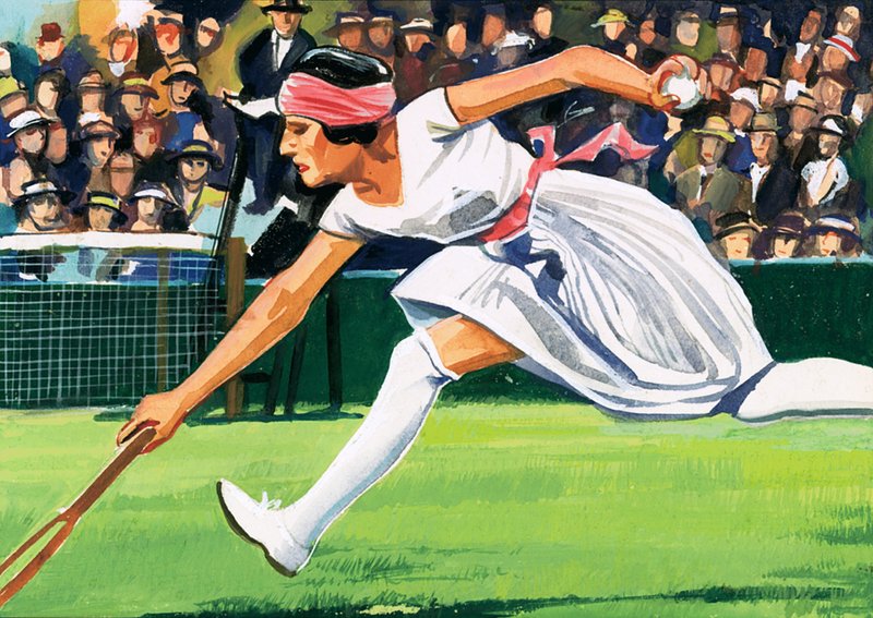 Suzanne Lengten, vencedora do campeonato feminino de singles de 1925 de English School