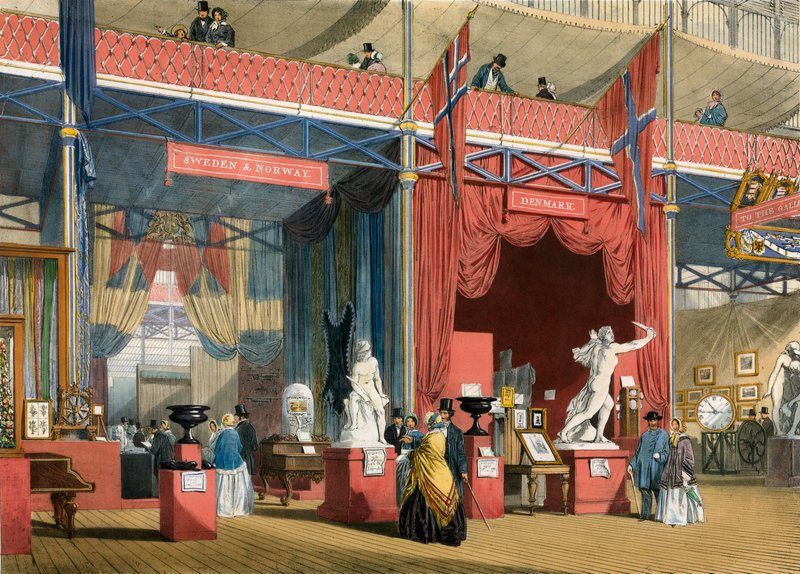 Suécia e Dinamarca, Grande Exposição, 1851 de English School