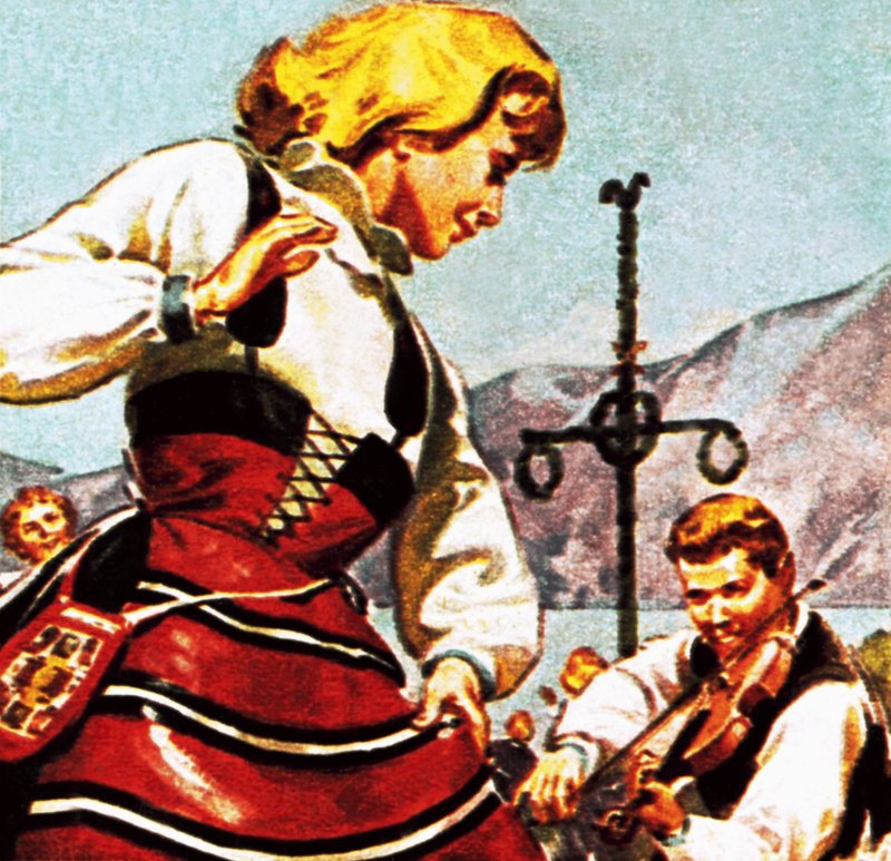 Menina sueca dançando de English School