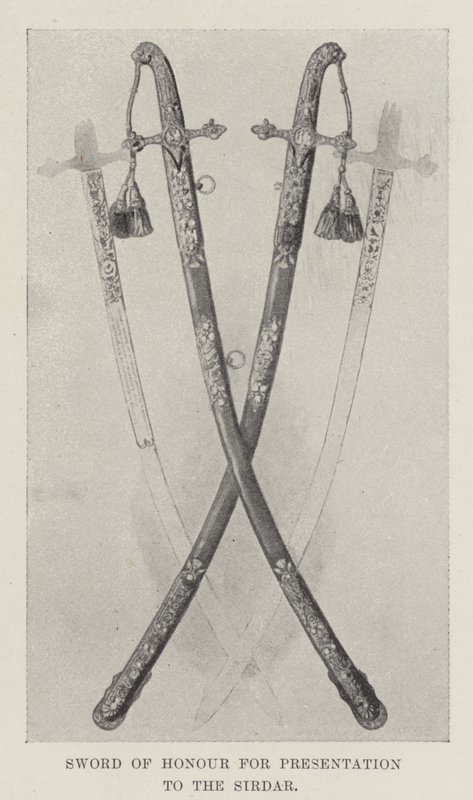 Espada de Honra para Apresentação ao Sirdar (litho) de English School