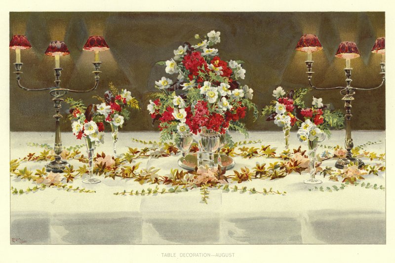 Decoração De Mesa, Agosto de English School