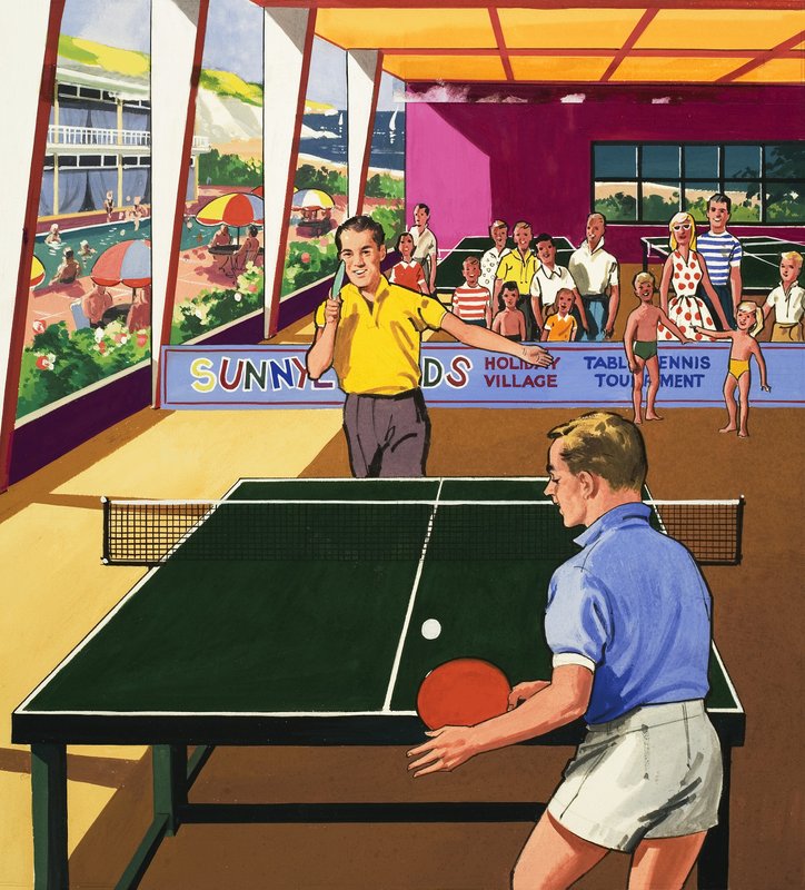 Jogadores de ténis de mesa de English School