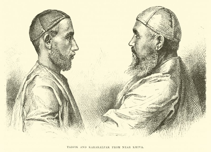Tadjik e Karakalpak perto de Khiva de English School