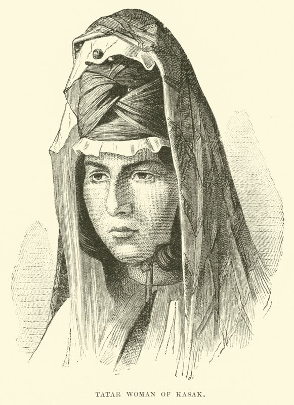 Tatar mulher de Kasak de English School