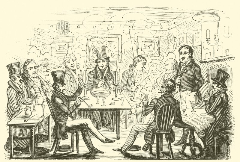 Taberna (xilogravura) de English School