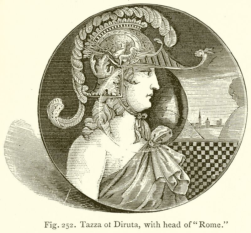Tazza de Diruta, com a cabeça de Roma de English School