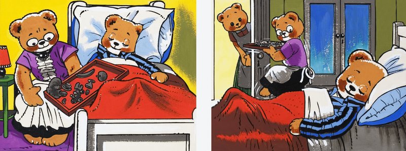 Teddy adormecido de English School