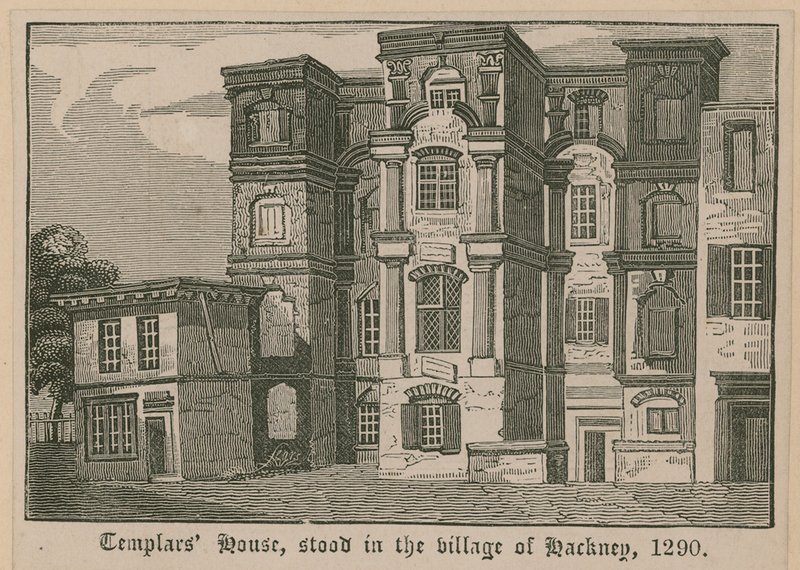 Templários House, ficou na aldeia de Hackney, 1290 de English School