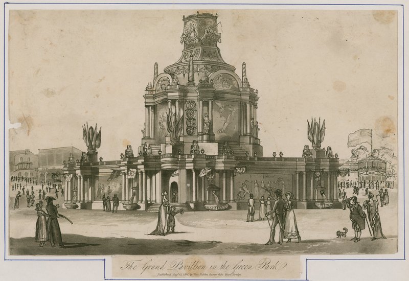 Templo da Concórdia erigido para a paz de 1814 de English School