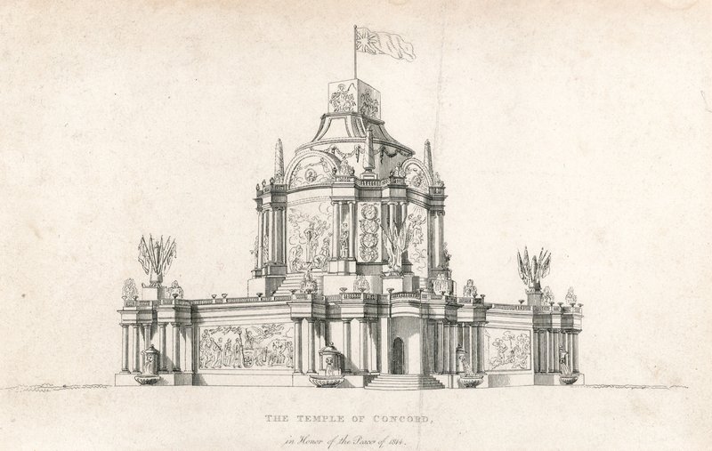 Templo da Concórdia pela Paz de 1814 de English School