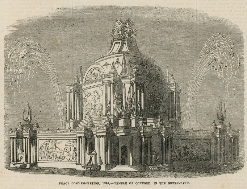 Templo da Concórdia em Green Park de English School
