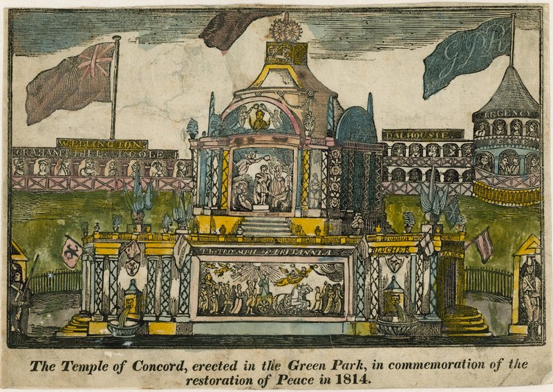 Templo da Concórdia para celebrar a paz de 1814 de English School