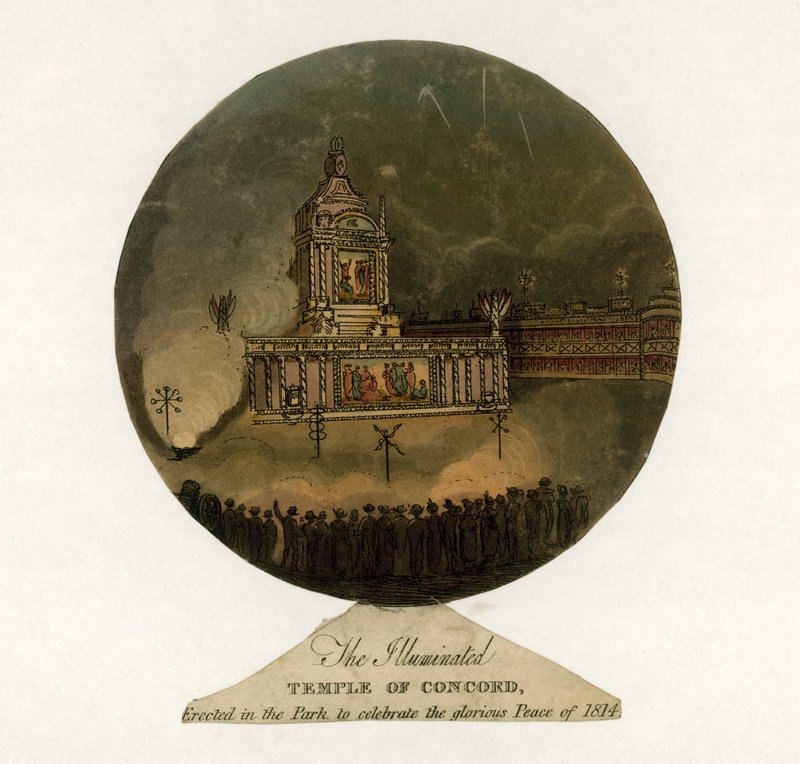 Templo da Concórdia para celebrar a paz de 1814 de English School