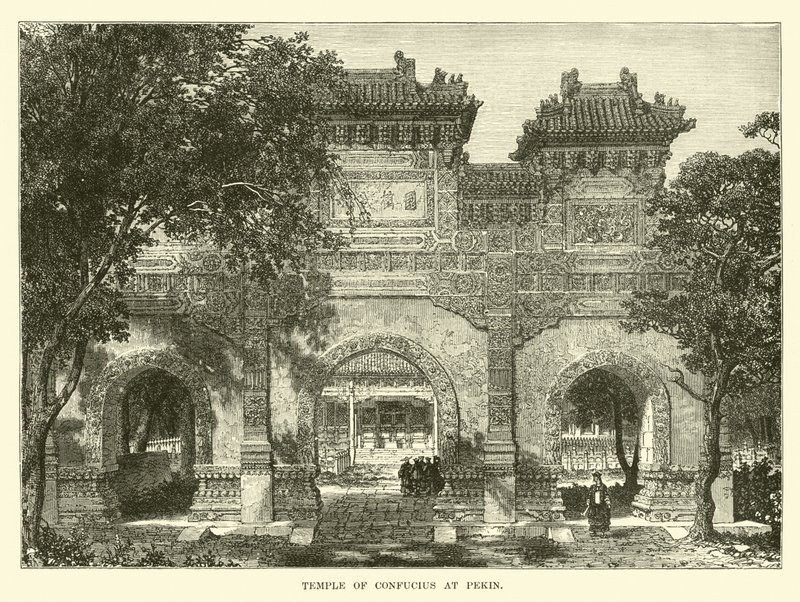 Templo de Confúcio em Pekin de English School