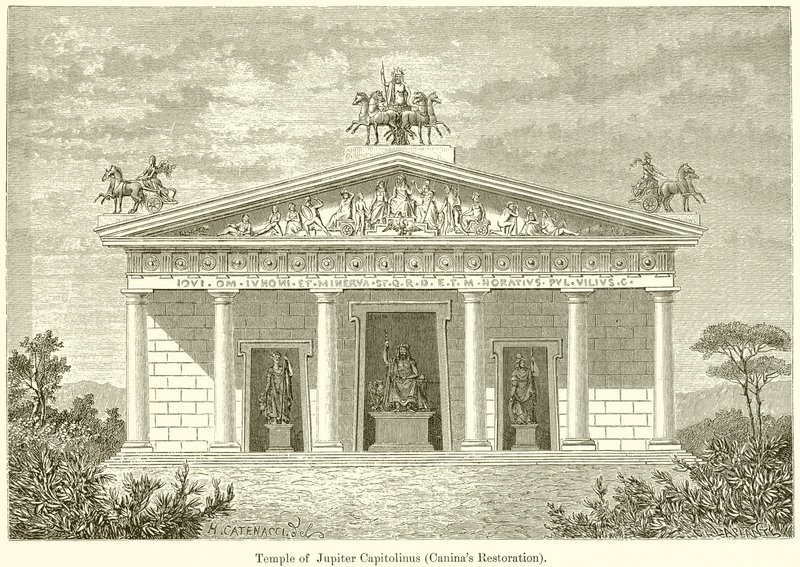 Templo de Júpiter Capitolino (Restauração Caninas) de English School