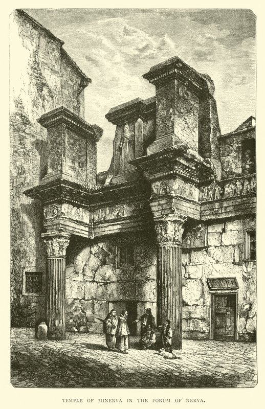 Templo de Minerva no Fórum de Nerva de English School