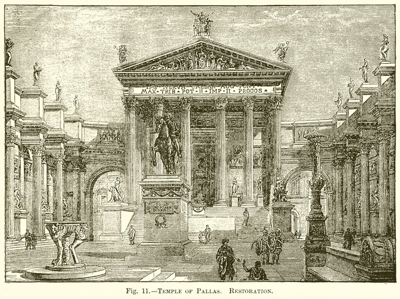 Templo de Pallas. Restauração de English School