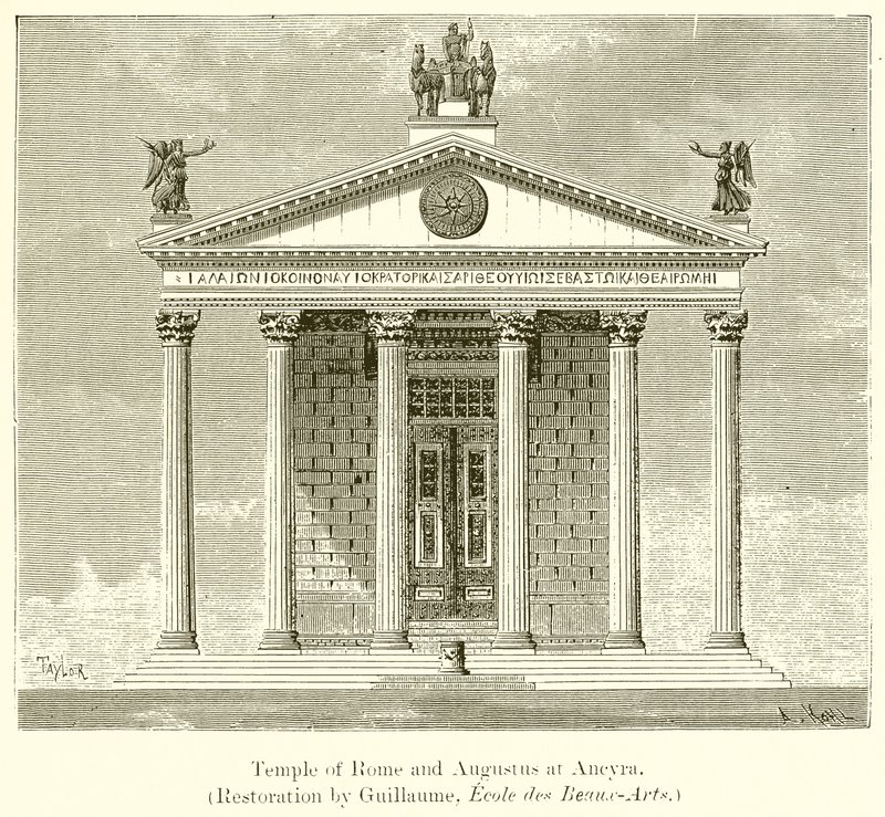 Templo de Roma e Augusto em Ancyra de English School