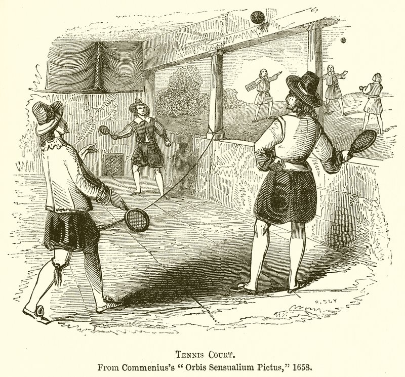 Quadra de tênis de English School
