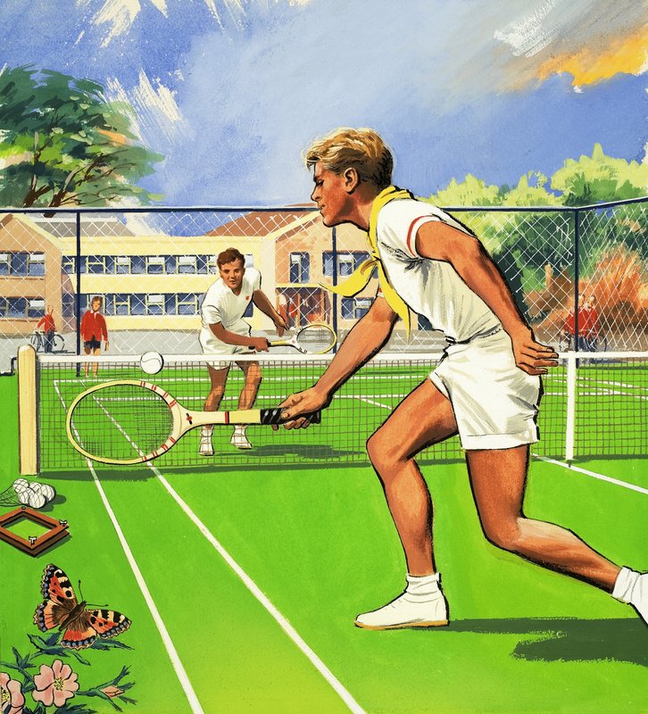 Jogadores de tênis de English School