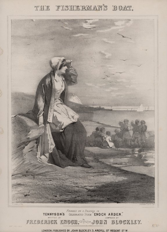 Enoch Arden de Tennyson (litografia) de English School