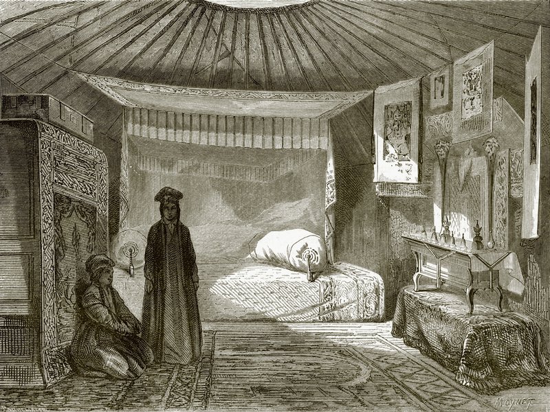 Tenda de uma princesa de Kalmuk de English School