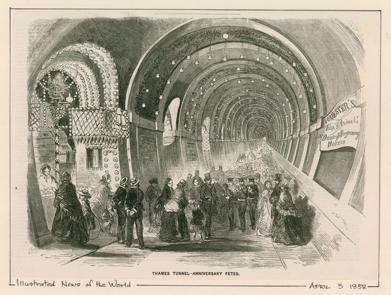 Thames Tunnel - aniversário feito de English School